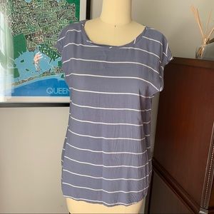 Abercrombie & Fitch Blue Stripe Top